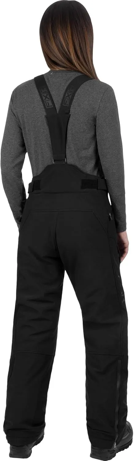 FXR Women's Vertical Pro Insulated Softshell Pant 2025 (Black - Medium)