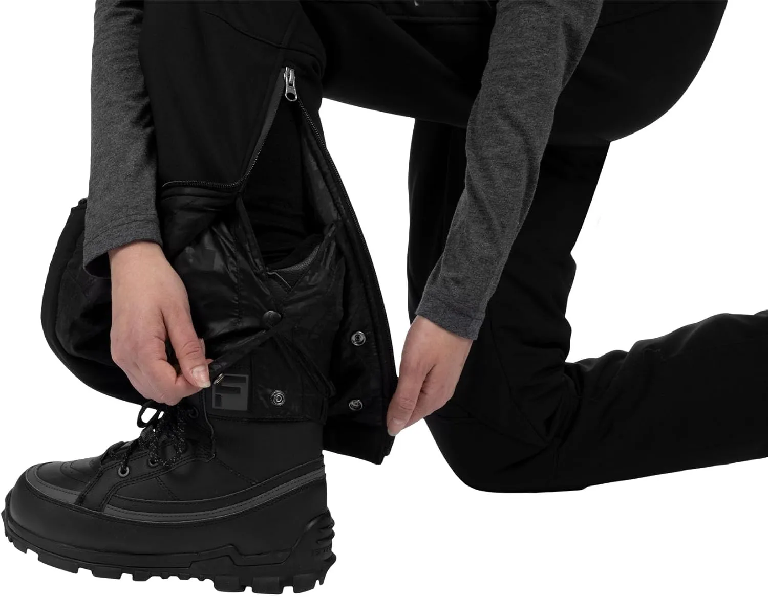 FXR Women's Vertical Pro Insulated Softshell Pant 2025 (Black - Medium)