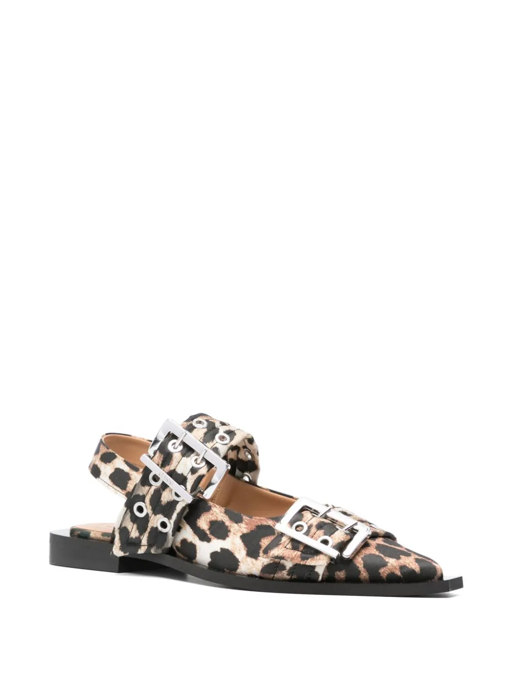 GANNI Brown Flat Shoes