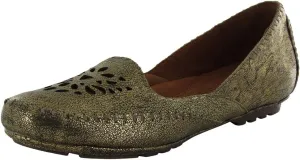 Gentle Souls Womens Lucki Sole Ballet Flat Leather Shoe, Antique Gold, US 5.5