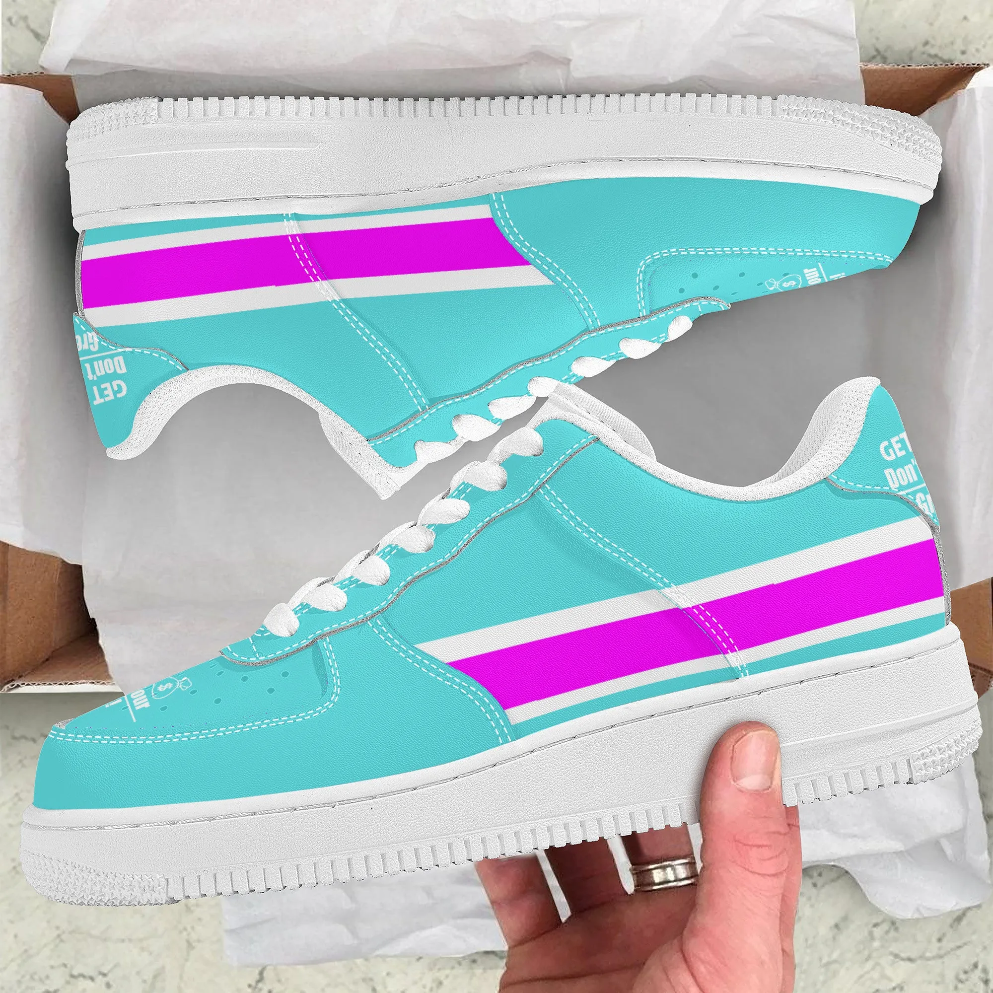 Get That Bag, Low Top Unisex Sneaker