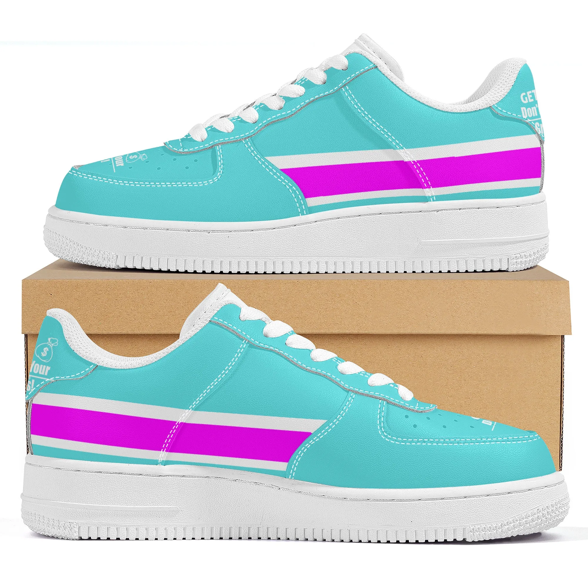 Get That Bag, Low Top Unisex Sneaker