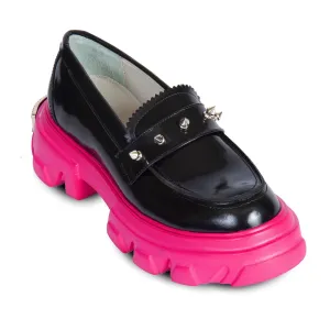 Glam Loafer Leather Shoes By URBNKICKS