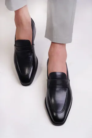 Handmade Brown Leather Moccasins for Men