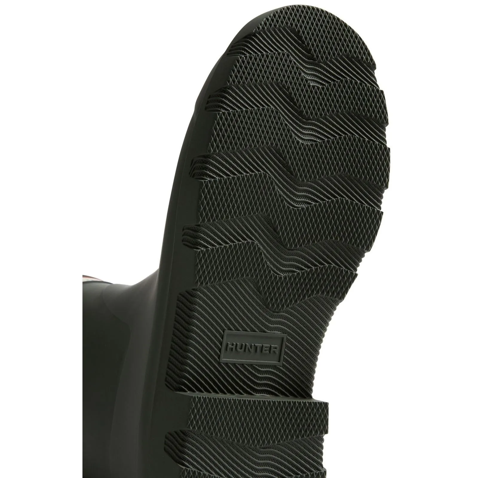 Hunter Downpour Short Boot Rubber Men's Dark Olive Wellington Boots