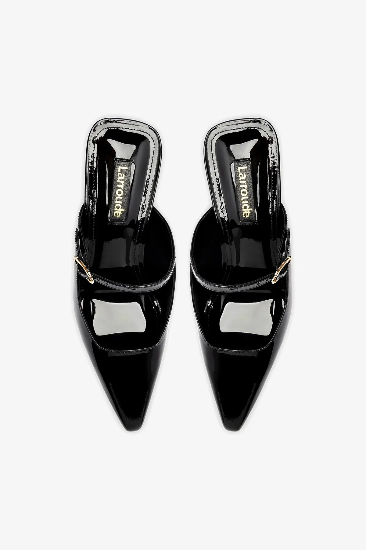 Ines Mule In Black Patent Leather