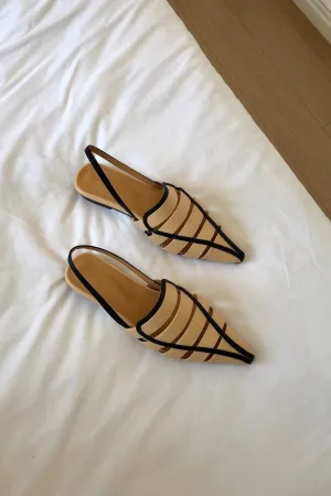 Ivy Contrast Slingback Flats