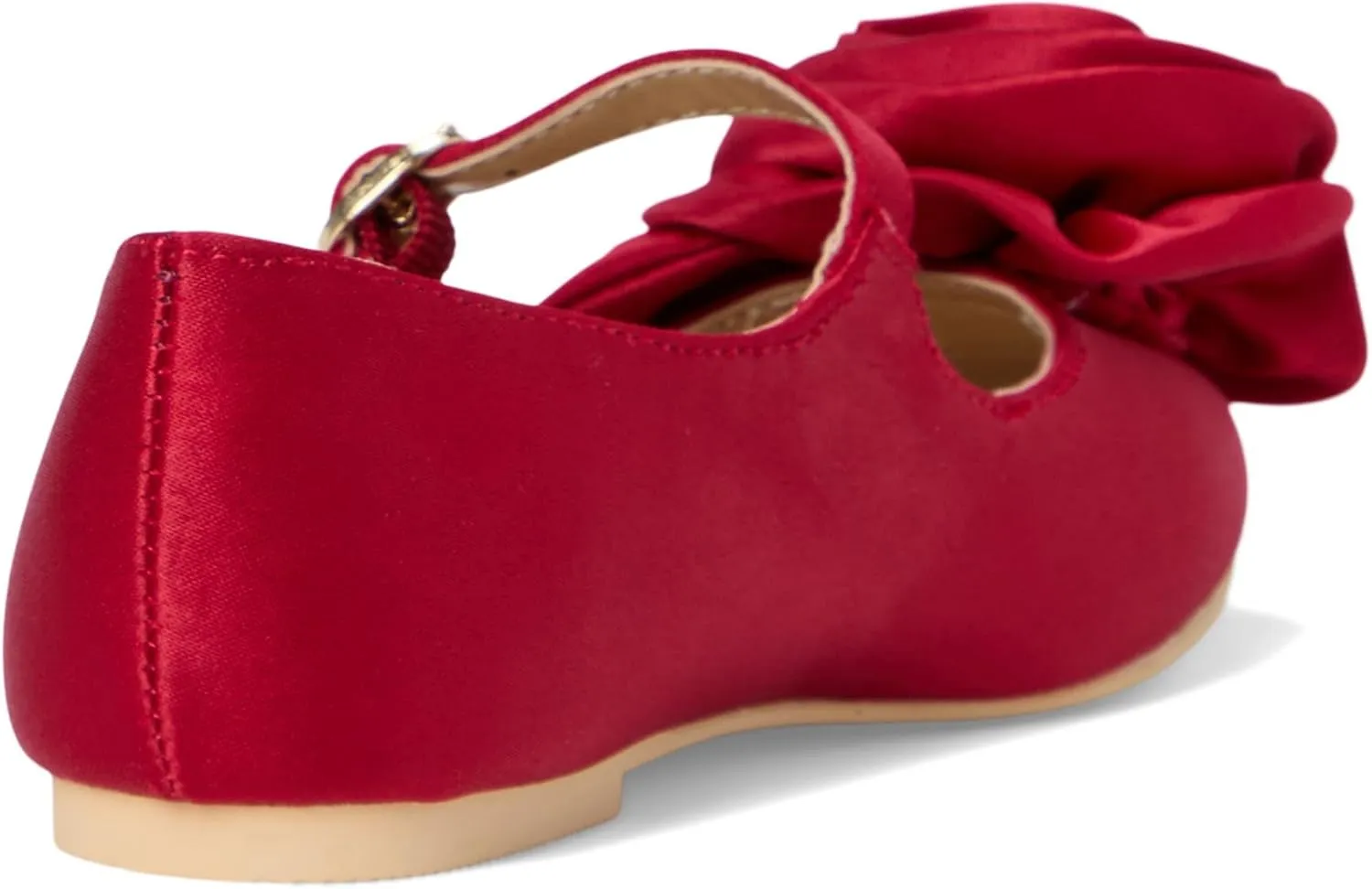 Janie and Jack Girl's Satin Rose Flat (Toddler/Little Big Kids) Ballet