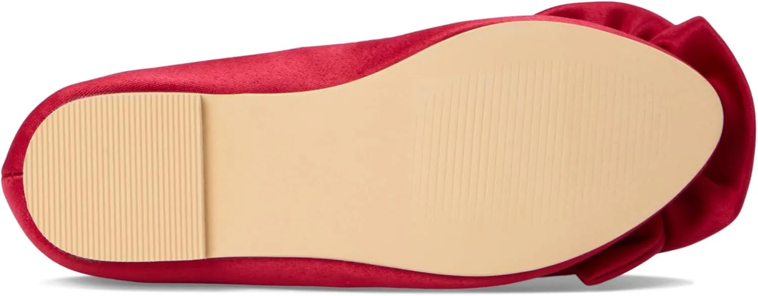 Janie and Jack Girl's Satin Rose Flat (Toddler/Little Big Kids) Ballet