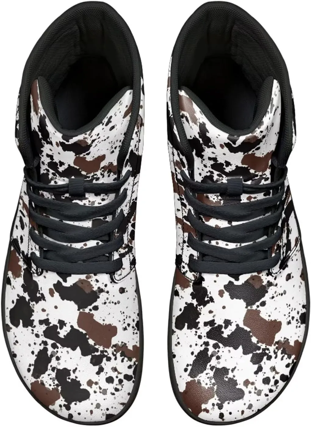 Jeiento Animal Print Barefoot High Top Sneaker Tennis Shoes Comfort Sports Fitness Running Shoes for Men