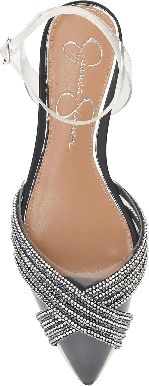 Jessica Simpson Women's Chavi Embellished Evening Flat Ballet