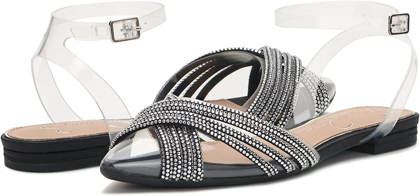 Jessica Simpson Women's Chavi Embellished Evening Flat Ballet