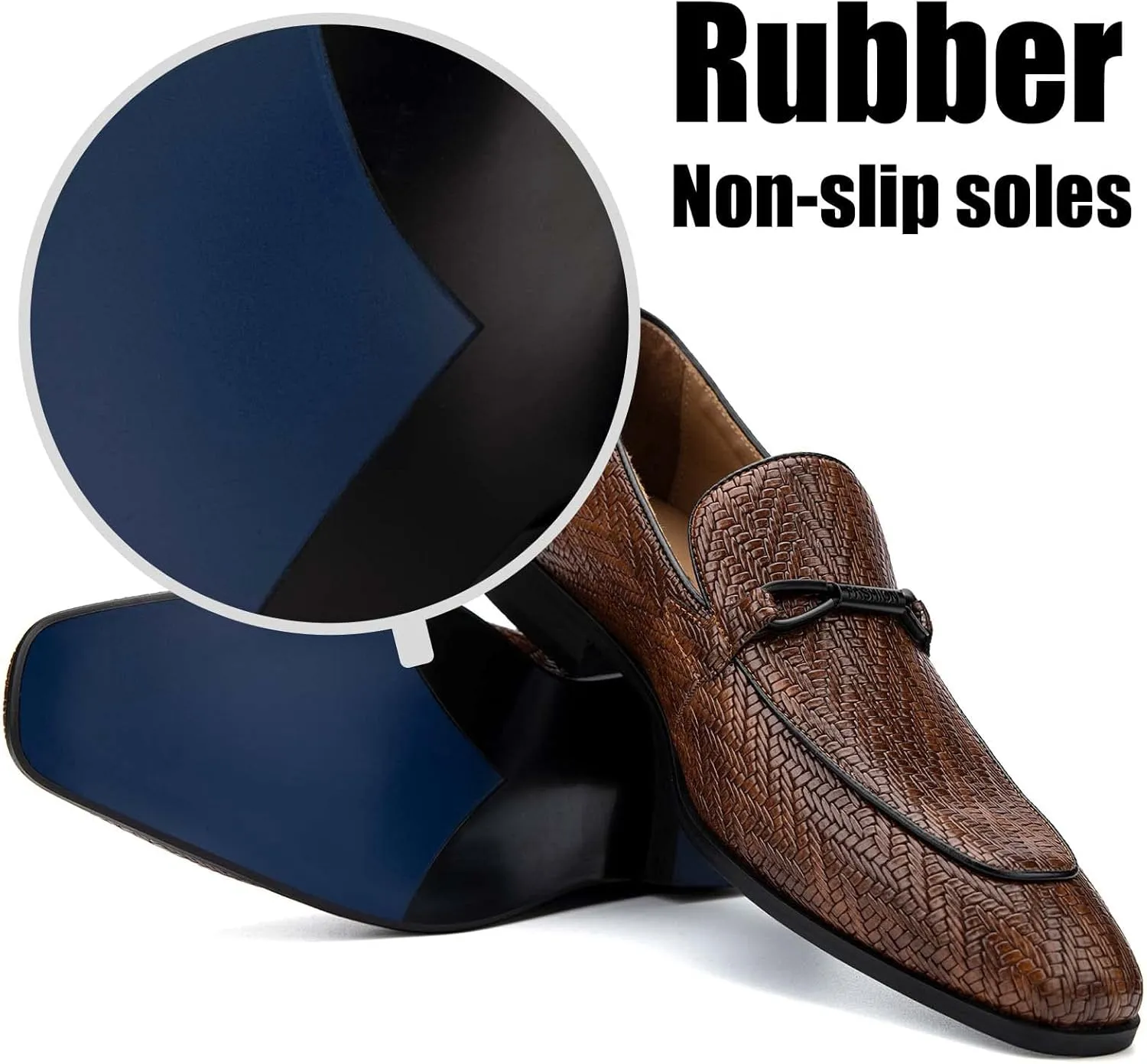 JITAI Mens Loafers Shoes Slip On Driving Shoes Casual Dress Loafer Business Fashion Shoes
