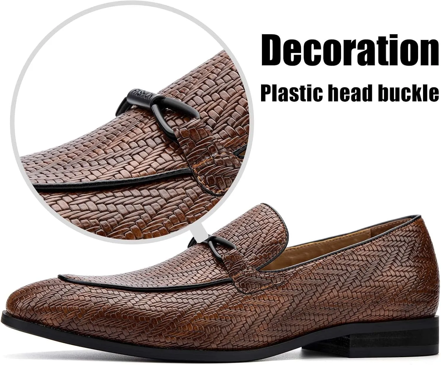 JITAI Mens Loafers Shoes Slip On Driving Shoes Casual Dress Loafer Business Fashion Shoes