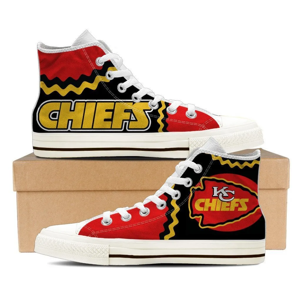 kansas chiefs mens high top sneakers high top