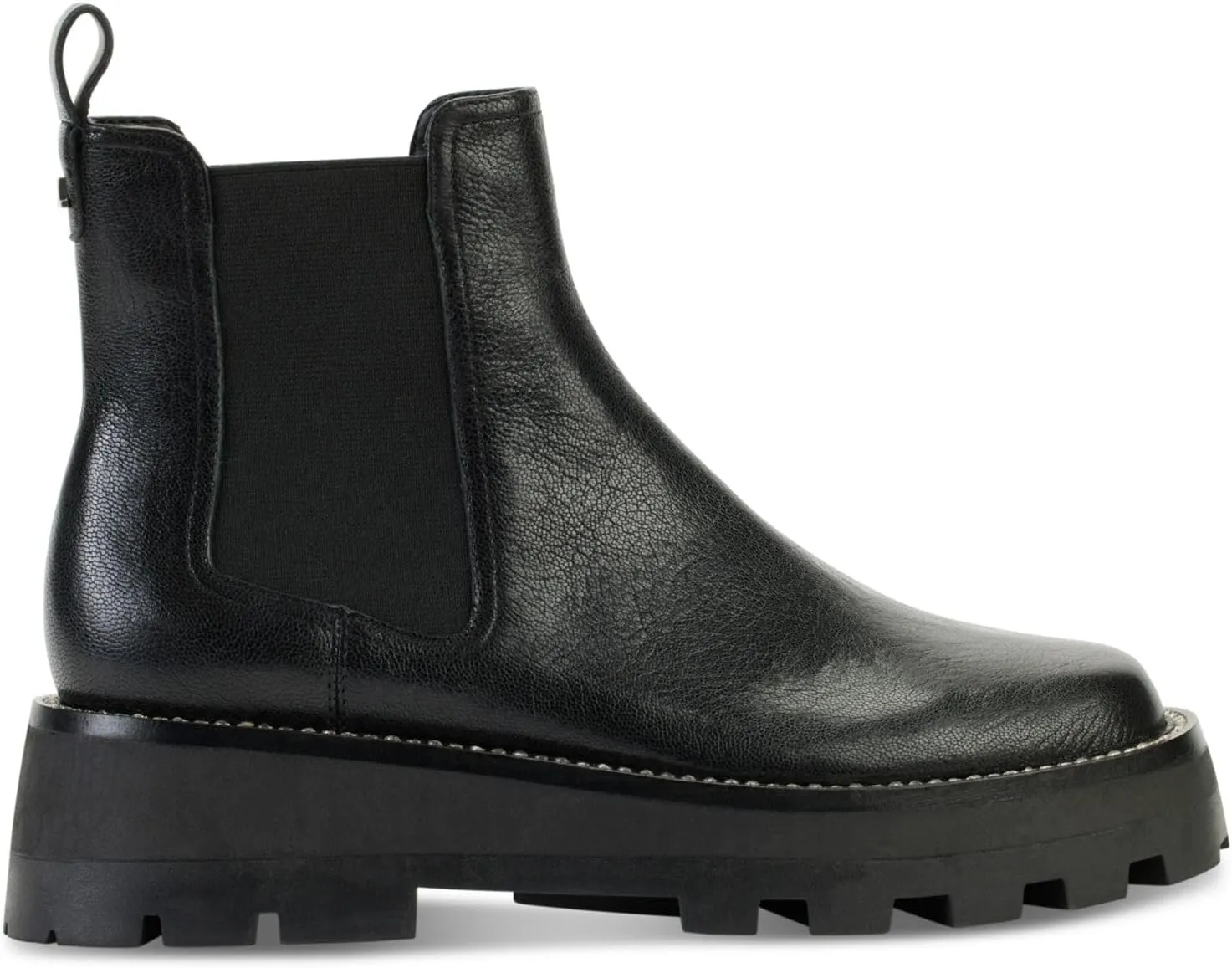 KARL LAGERFELD Women's Mayde Leather Lug-sole Ankle Boot