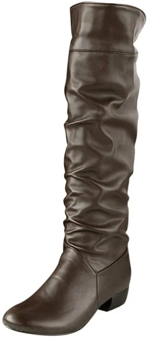 Knee High Boots Flat Leather Women White Winter Snow Boots Fur Lined Warm Ankle Tall Black Western Boots Wide Calf Tall Black Dress Boots Wide Calf Heeled Brown Boots Knee Length