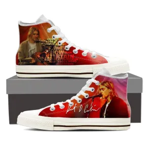 kurt cobain ladies high top sneakers