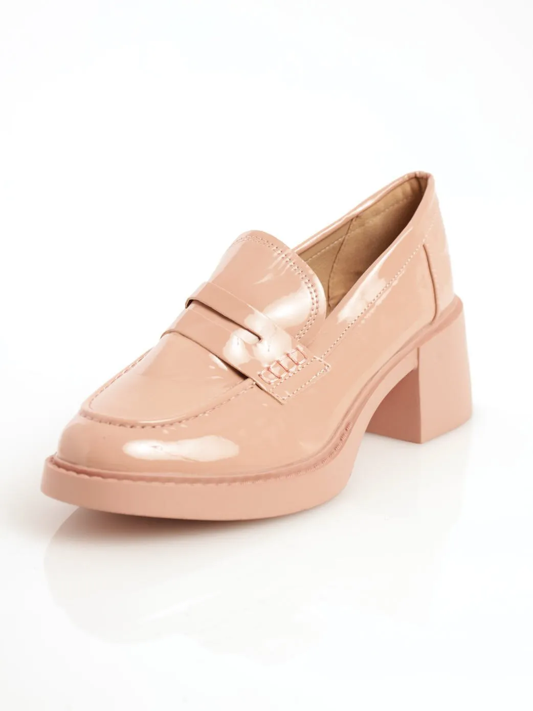 Ladies Classic Chunky Loafer - Blush