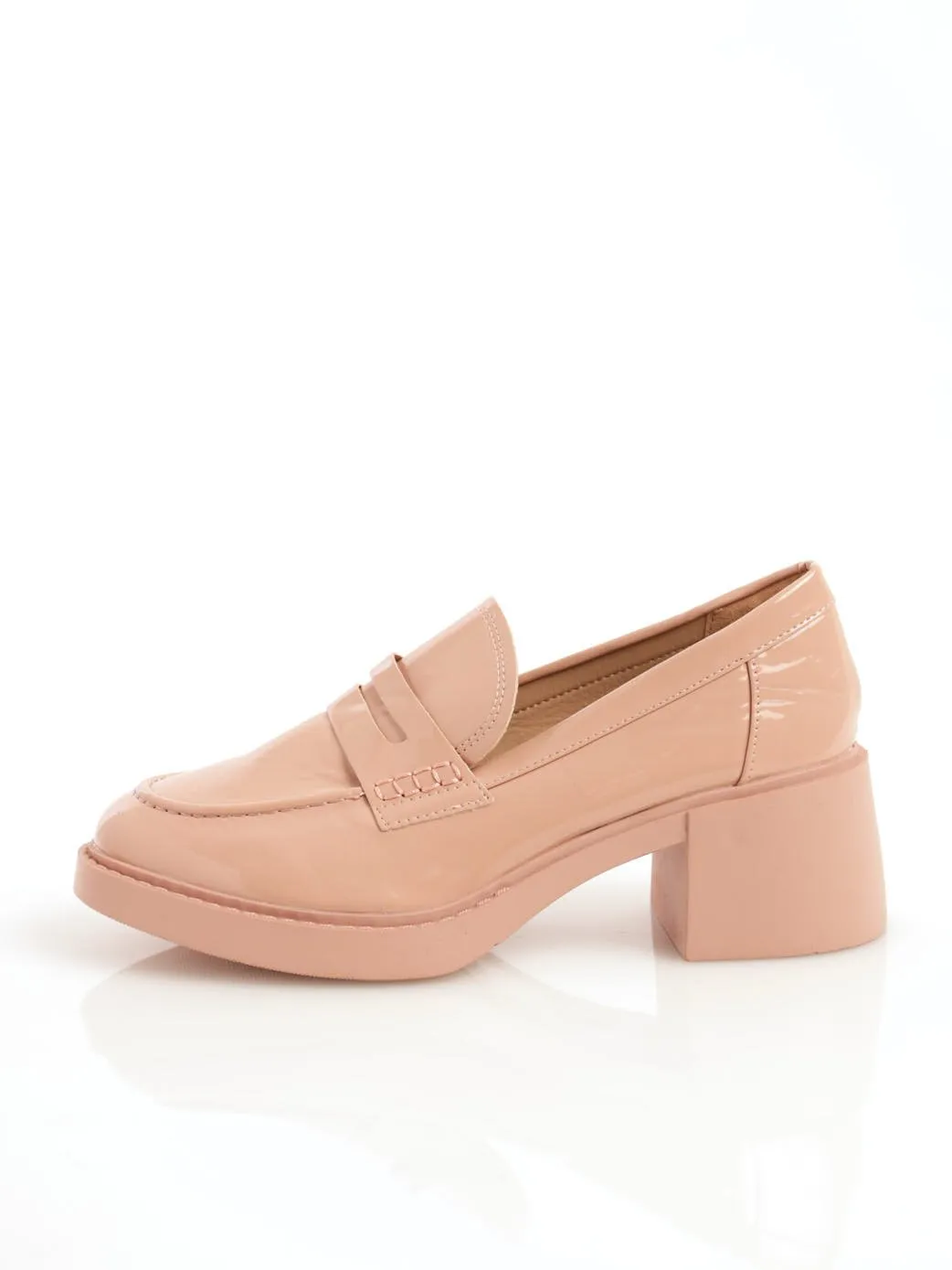 Ladies Classic Chunky Loafer - Blush