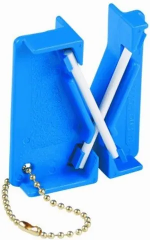 Lansky 30-Pack Mini Crock Sticks Knife Sharpener, Portable Keychain Blade Sharpener Tool, Ceramic Honing Rod for Knives - LCKEY