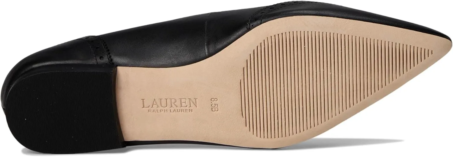 Lauren Ralph Lauren Women's Loraine Burnished Leather Ballet Flat