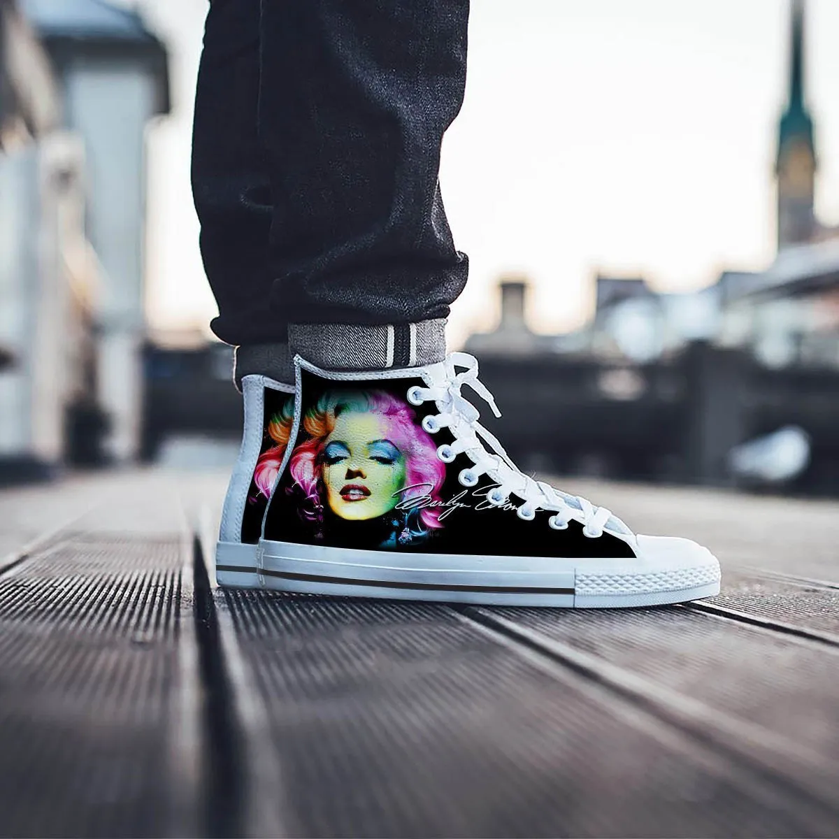 marilyn monroe mens high top sneakers high top