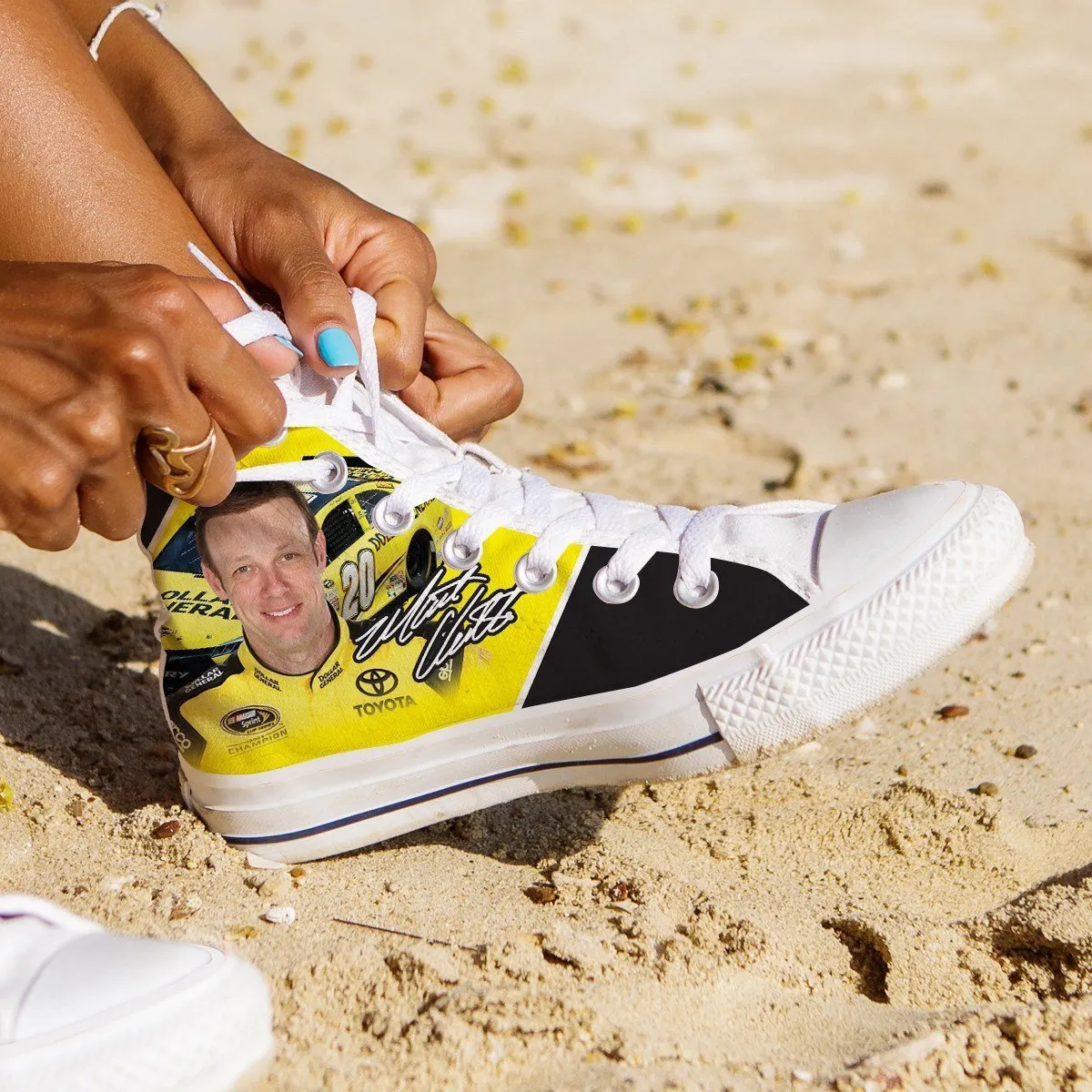 matt kenseth ladies high top sneakers