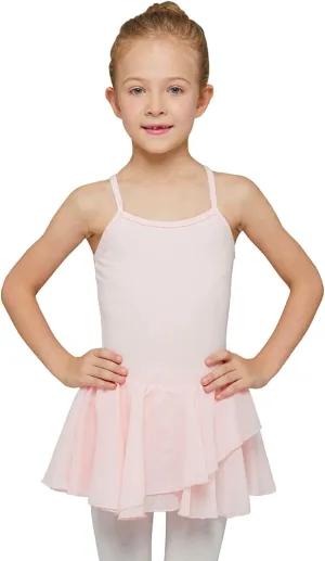 MdnMd Toddler Girls Ballet Dance Leotards Skirt Ballerina Ballet Outfit Dresses Camisole Puff Sleeve