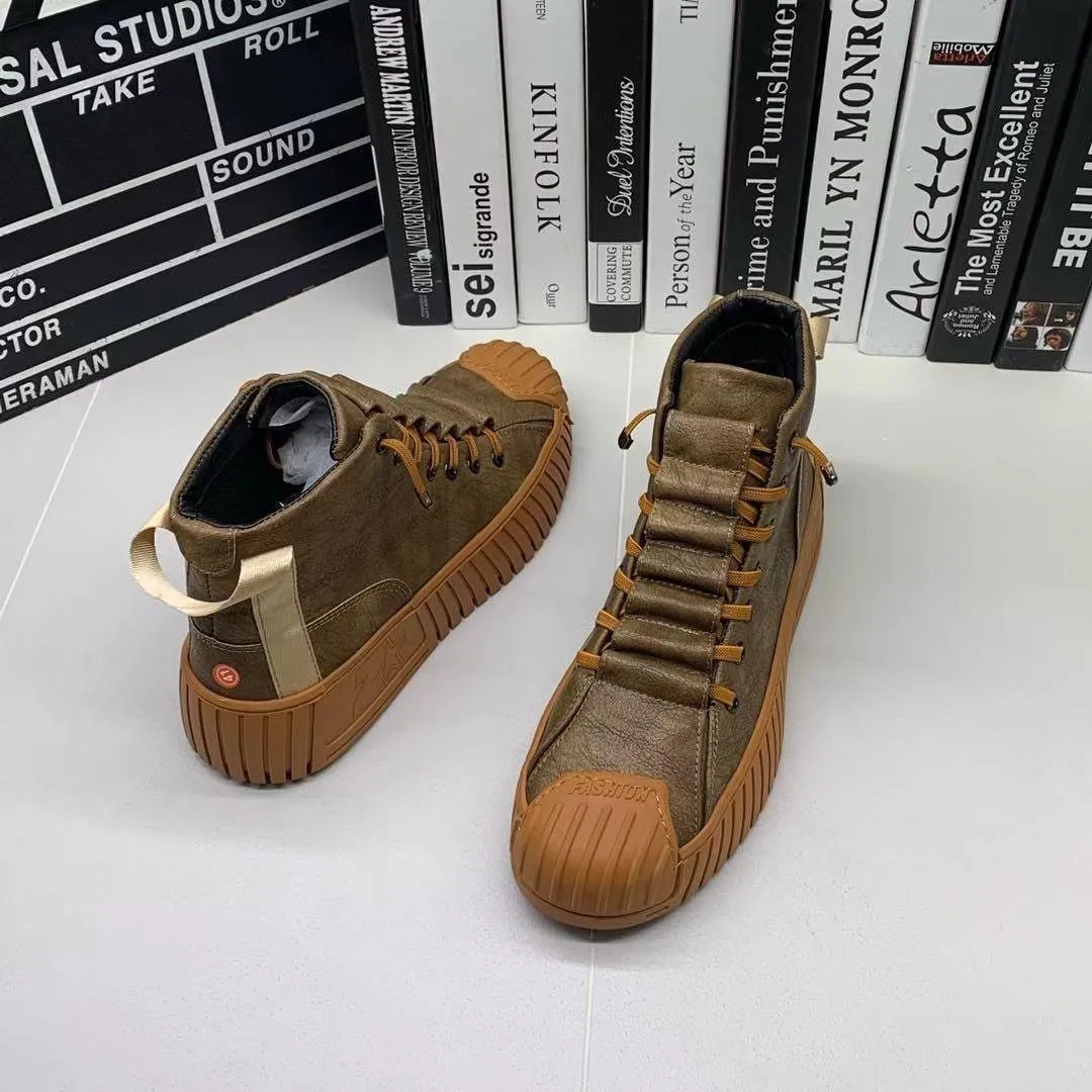 Men's Casual Martin Boots Lightweight Board Shoes