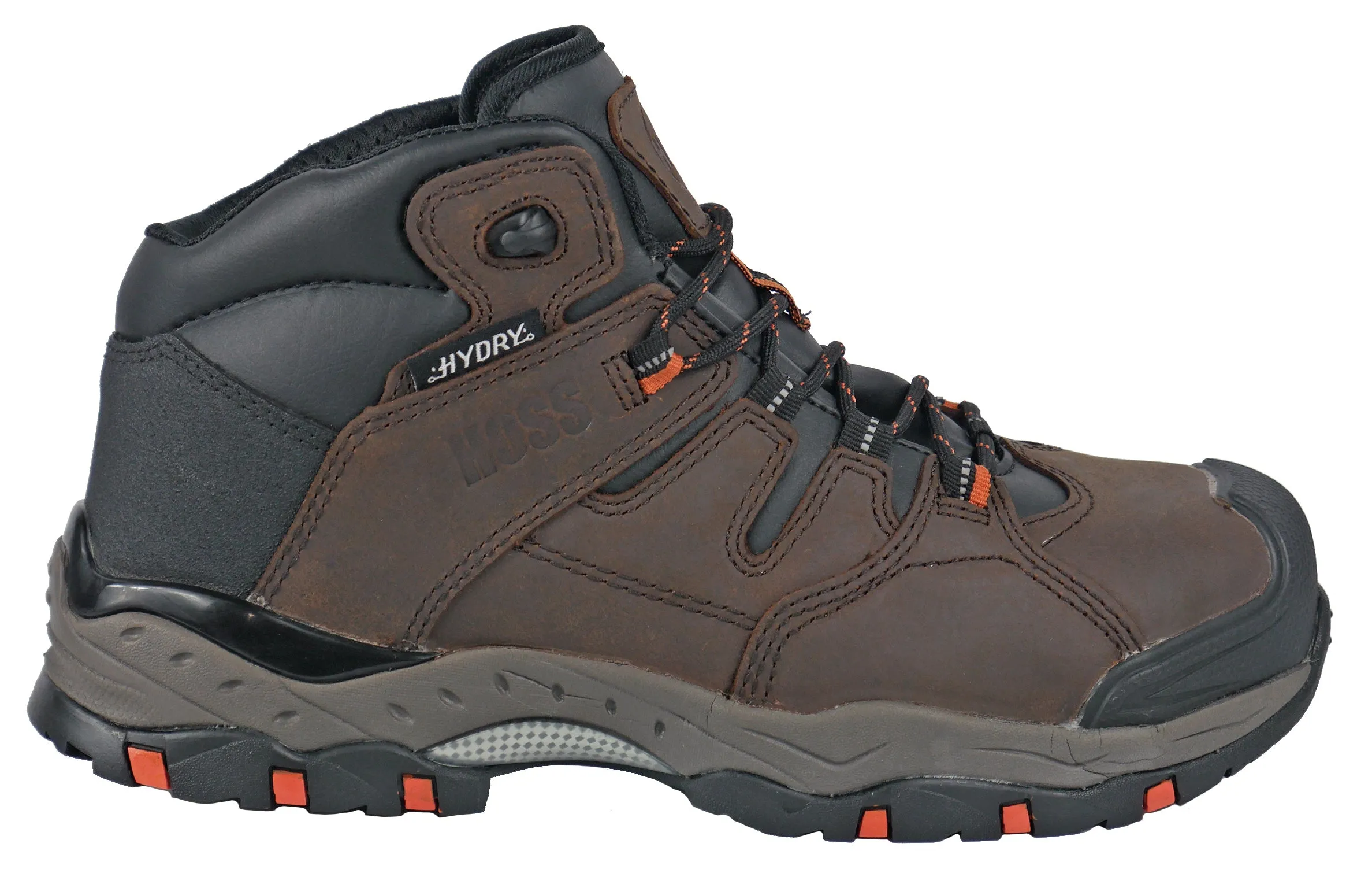 Men's Hoss Tracker Brown, EH, WP, Mid Hiker Composite Toe Boot