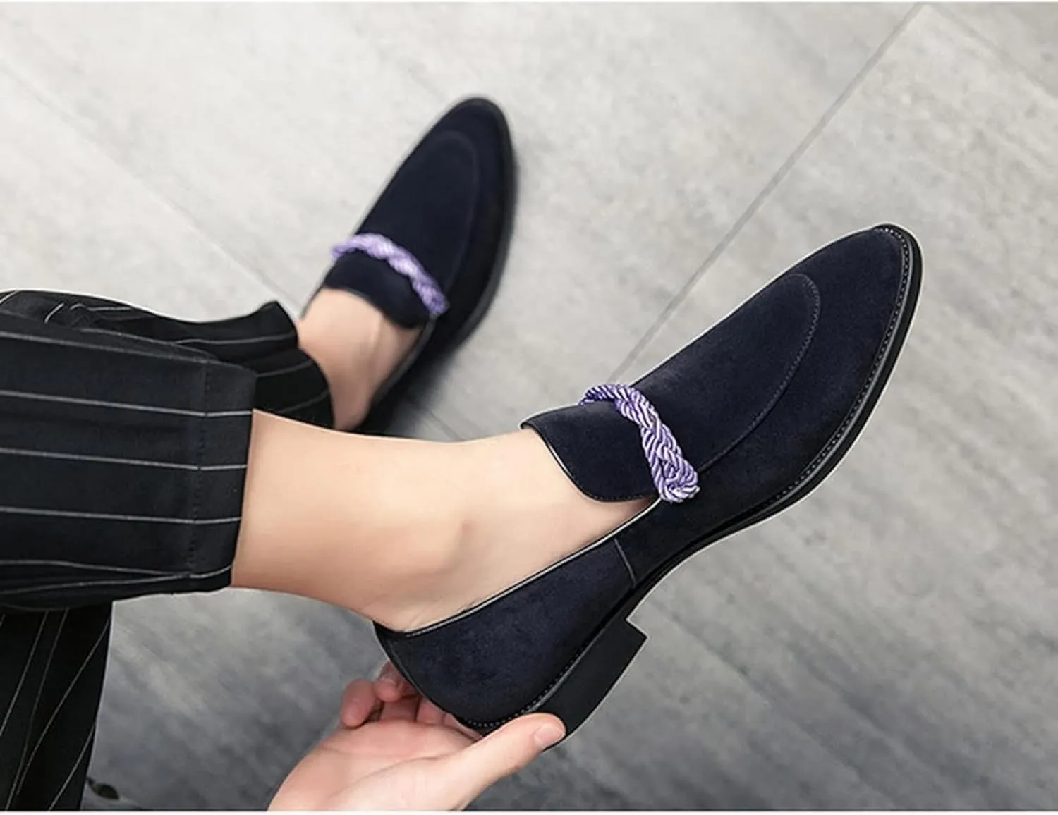 Men's Loafers Spring/Summer Fashion Pointed Flat Shoes Casual Low Top Shoes Commuter City Casual Shoes Men's Formal Shoes