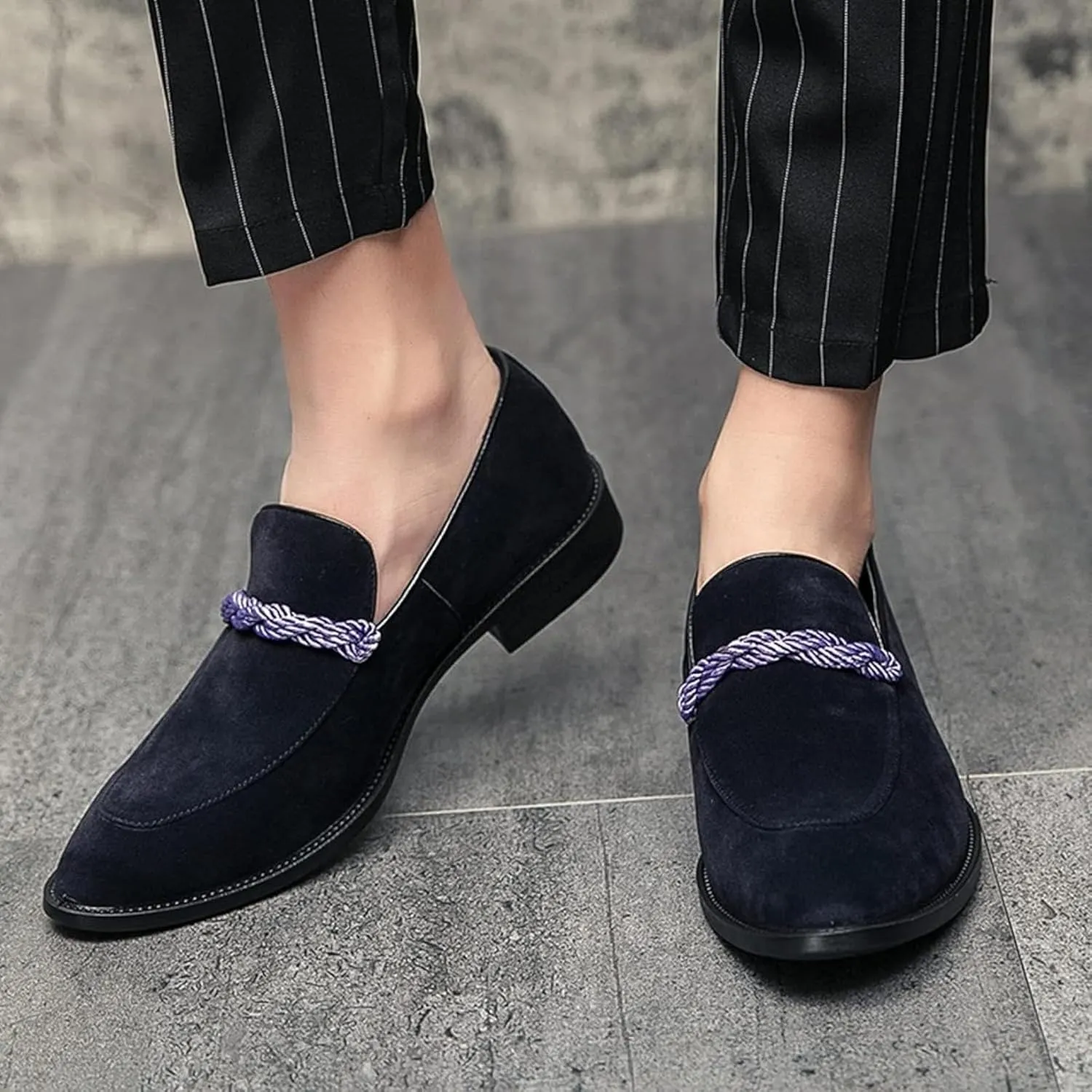 Men's Loafers Spring/Summer Fashion Pointed Flat Shoes Casual Low Top Shoes Commuter City Casual Shoes Men's Formal Shoes