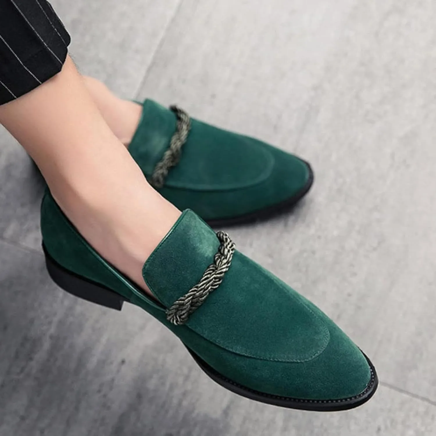 Men's Loafers Spring/Summer Fashion Pointed Flat Shoes Casual Low Top Shoes Commuter City Casual Shoes Men's Formal Shoes