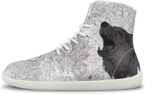 Men's Wolf Running Shoes Slip On Business Sneakers High Top Walking Gym Tennis Athletic Shoes