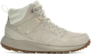 Merrell Women's Wildwood Mid Leather Waterproof Hiking Boot, Off-White, 6.5