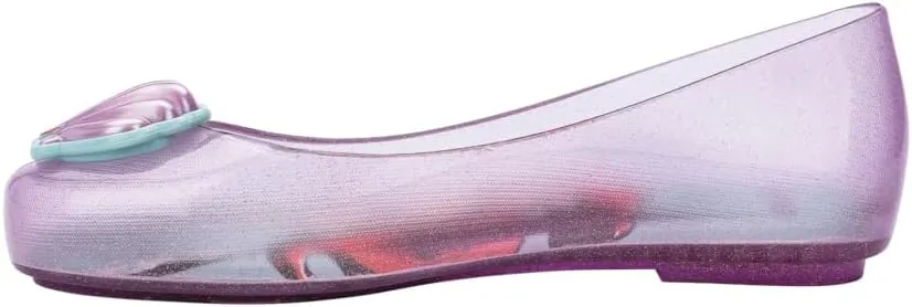 mini melissa Girl's Sweet Love   Disney Princess Jelly Ballet Flat for Kids - Jelly Ballerina Shoes for Girls, Disney-Inspired Ballet Flat