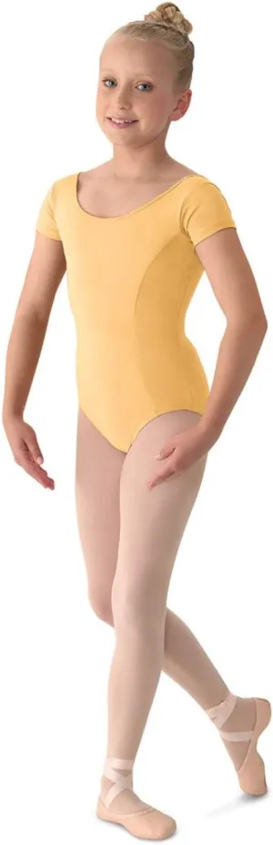 Mirella Girl's Princess Seam Cap Sleeve Dance Leotard