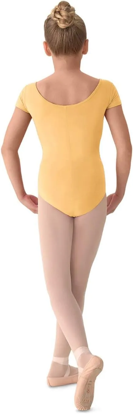 Mirella Girl's Princess Seam Cap Sleeve Dance Leotard