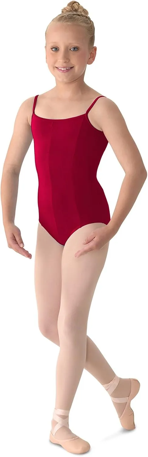 Mirella Girl's Princess Seam V-Front Camisole Dance Leotard