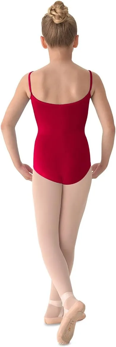 Mirella Girl's Princess Seam V-Front Camisole Dance Leotard