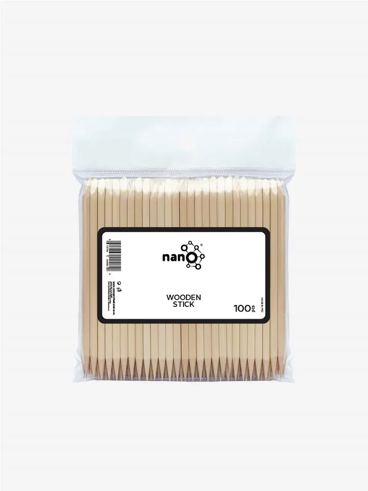 Nano® Cuticle Wooden Pusher Stick (100pcs)