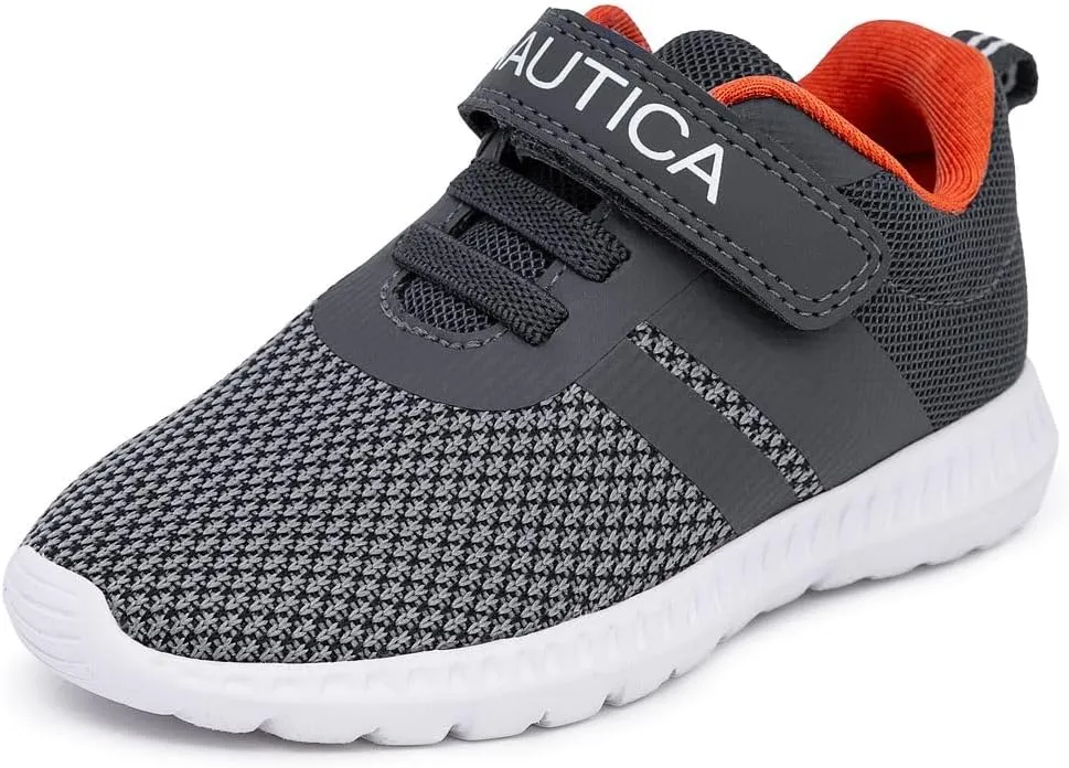 Nautica Kids Fashion Sneaker Athletic Running Shoe with One Strap |Boys - Girls|(Toddler/Little Kid)