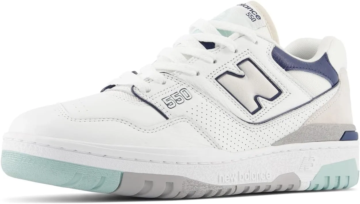New Balance 550 Mens White Winter Fog Size 8