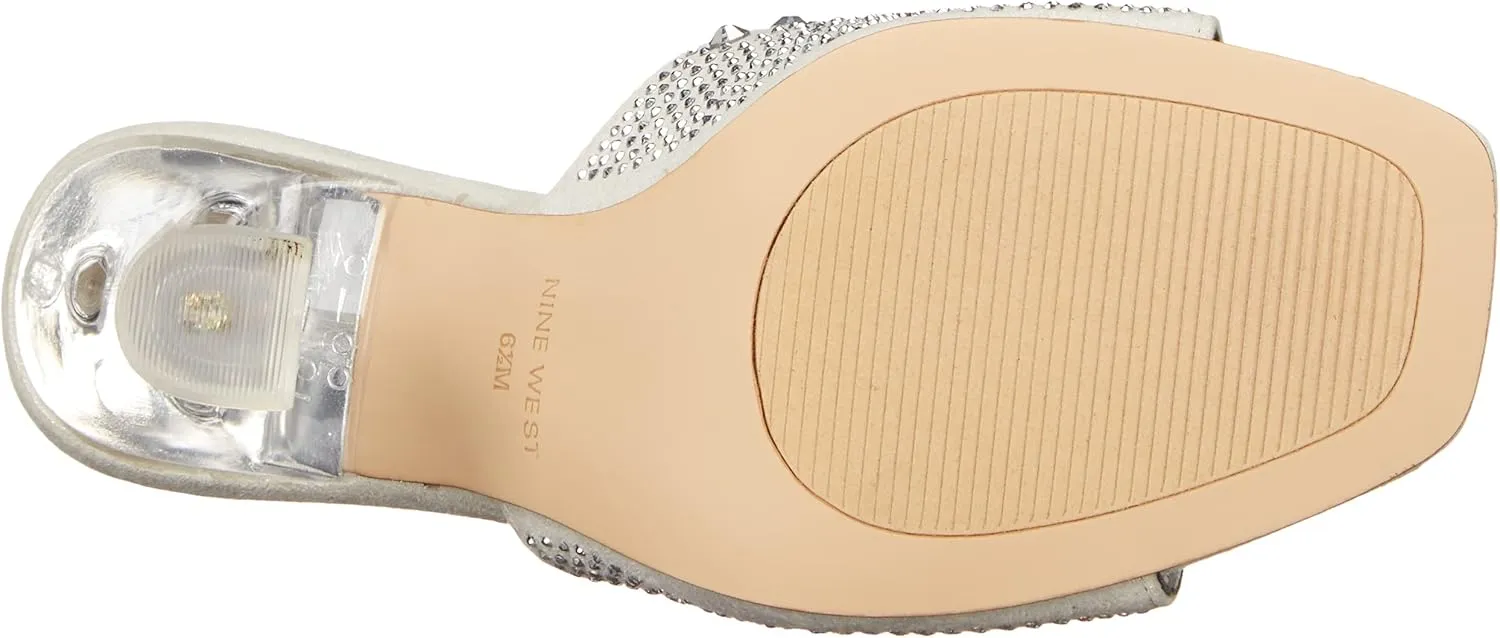 Nine West Women's Ziptip Rhinestone Heeled Sandal