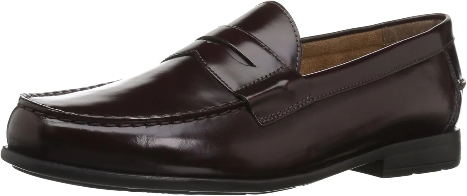 Nunn Bush mens Drexel Penny With Kore Comfort Technology loafers shoes, Burgundy, 9 US