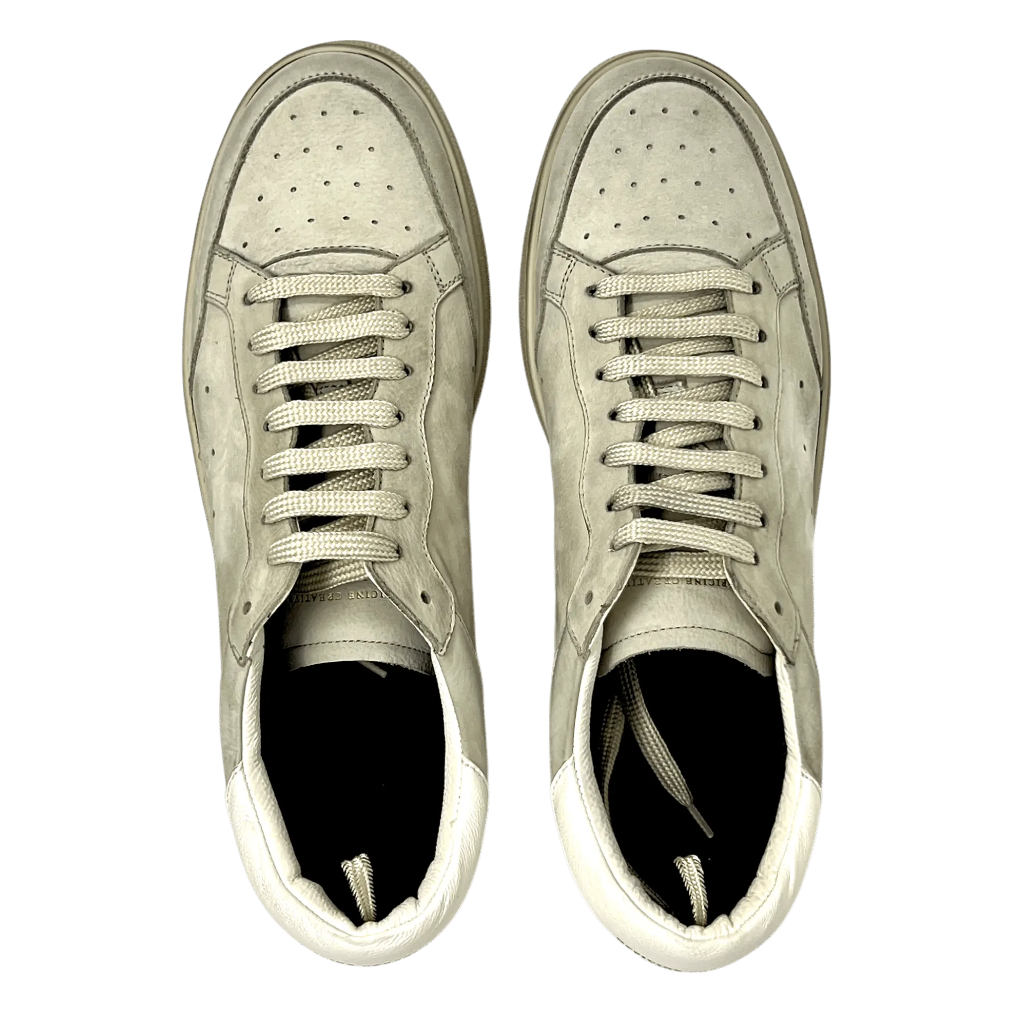 Officine Creative, THE ANSWER, Nubuk Sneaker, dirty grey