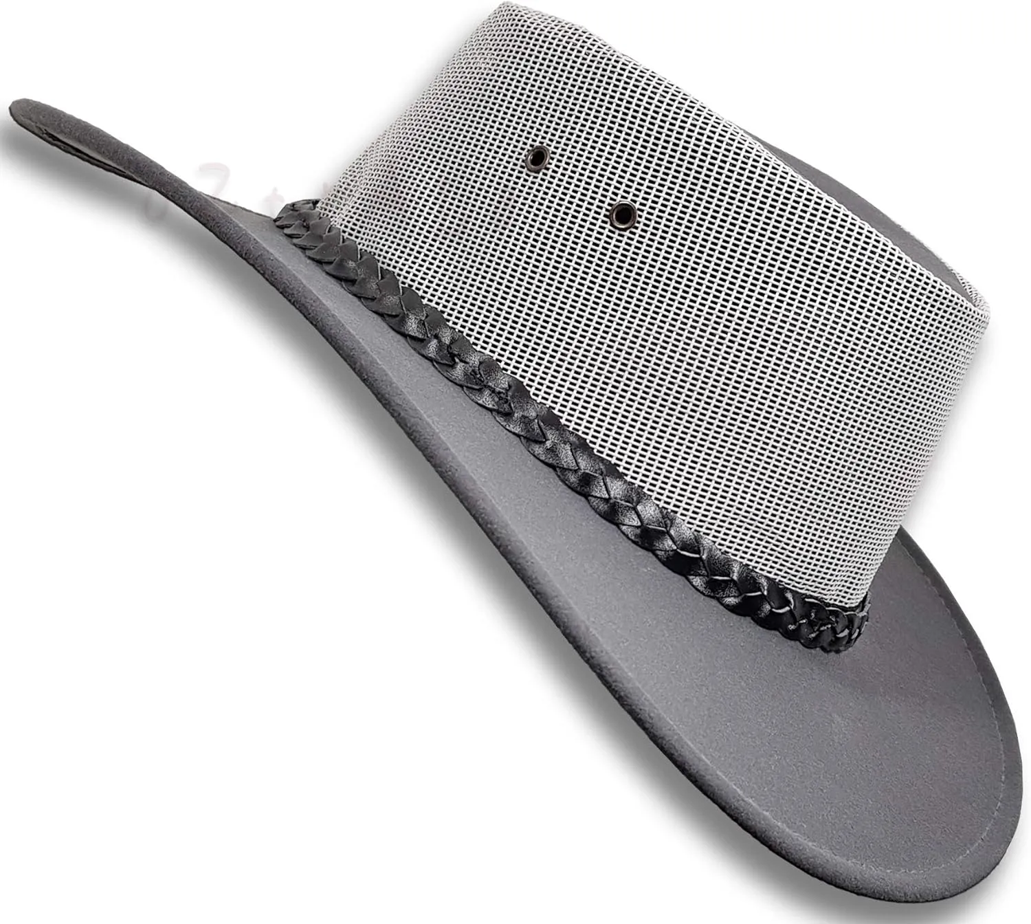 Oztrala HAT Australian Outback P-Leather Felt Mesh Breezer Cowboy Aussie Jacaru Golf HSRZ US