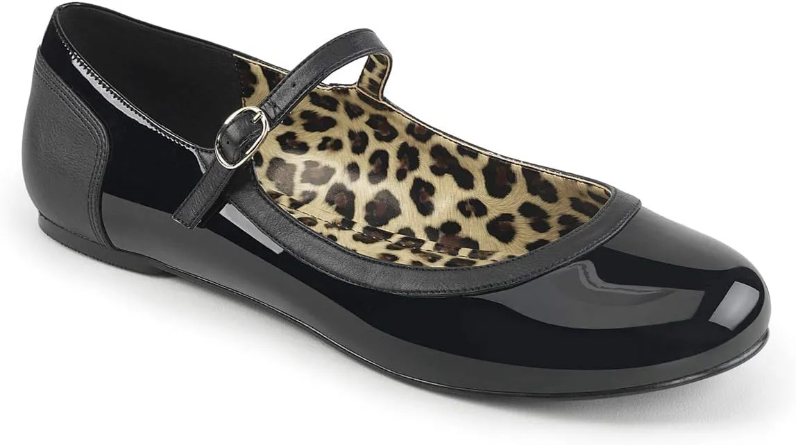 Pleaser Women's Anna02/b-Bpu Ballet Flat