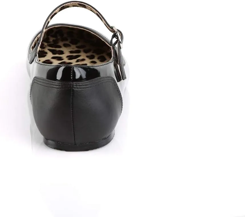Pleaser Women's Anna02/b-Bpu Ballet Flat